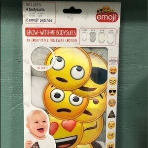 Emoji baby/toddler bodysuits New with tags